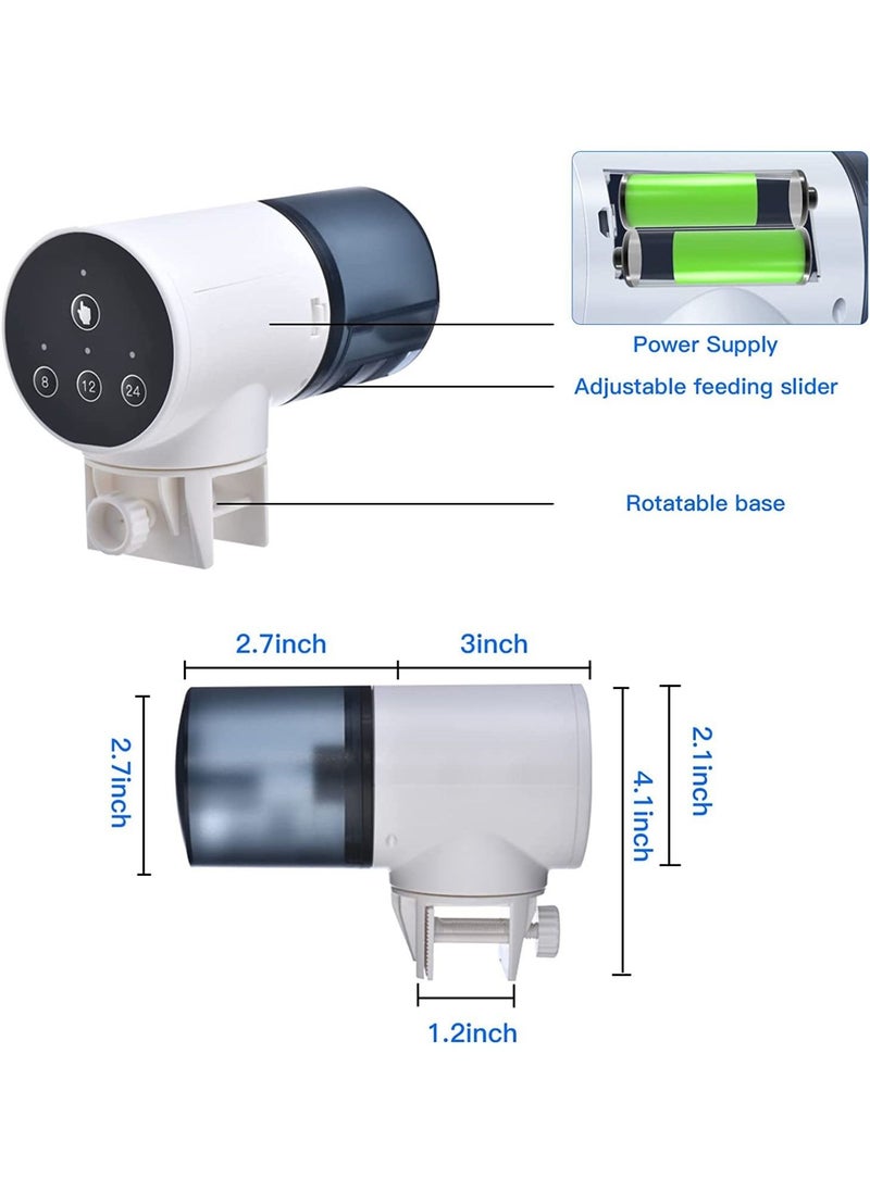 Generic - Automatic Fish Feeder for Aquarium, Auto Fish Food Dispenser, Rechargeable for Fish Tank Vacation Fish Feeder Timer - Image 1