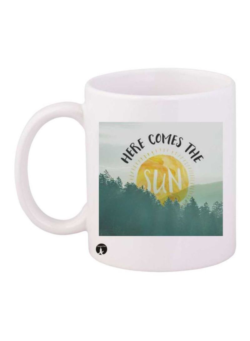 RKN Printed Mug White/Green/Yellow Standard Size
