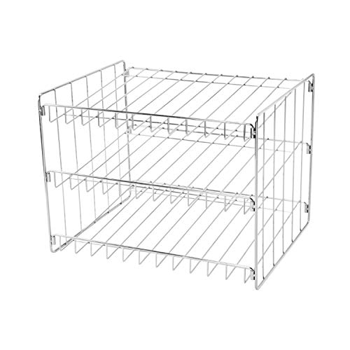 Kitchen Details 3 Tier Can Organizer | Canned Food Storage Rack | Kitchen Cabinet and Pantry Organization | Holds 36 Cans | Space Saving | Chrome - Image 3