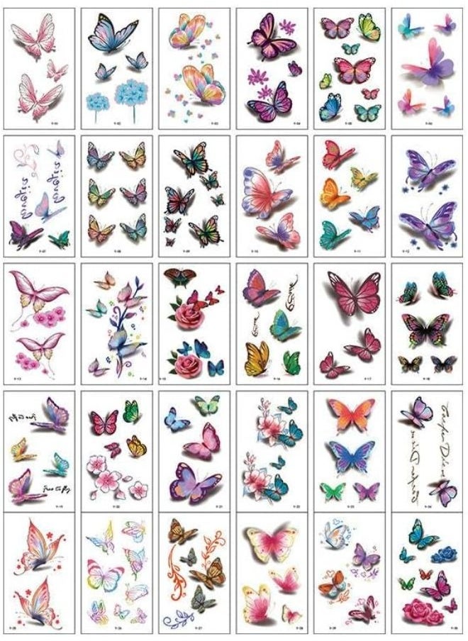 Generic - 30 Sheets Temporary Tattoo Beautiful Semi-Permanent Simulation Stickers - Image 1