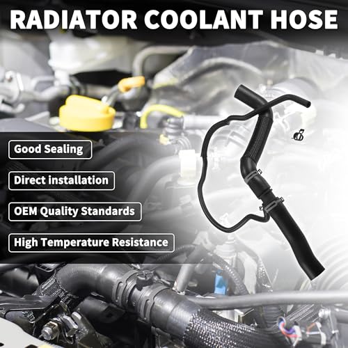 TUCKBOLD Radiator Coolant Hose for Ford Edge 2.0L L4 2012-2015 High Sealing No.DT4Z8260A | Upper Engine HVAC Heater Hose for Ford Edge 1 Pcs - Image 2