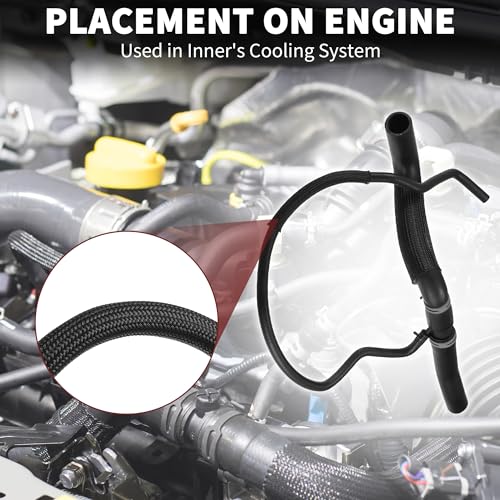TUCKBOLD Radiator Coolant Hose for Ford Edge 2.0L L4 2012-2015 High Sealing No.DT4Z8260A | Upper Engine HVAC Heater Hose for Ford Edge 1 Pcs - Image 3