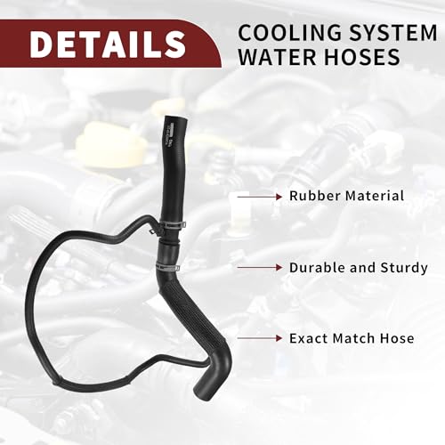 TUCKBOLD Radiator Coolant Hose for Ford Edge 2.0L L4 2012-2015 High Sealing No.DT4Z8260A | Upper Engine HVAC Heater Hose for Ford Edge 1 Pcs - Image 4