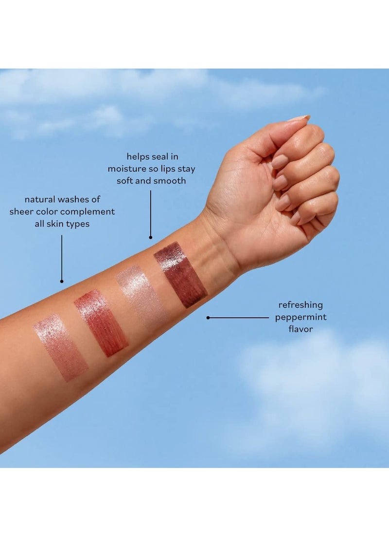 Sky Organics Sky Organics Tinted Lip Balms with Beeswax and a Rich Nourishing Blend of Plant Oils, Moisturizing Lip Balm to Lock In Moisture and Add A Sheer Wash Of Color & Shine, Four Assorted Flavors, 4pk.  - Image 2