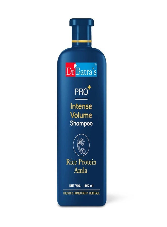 Dr Batra's Dr. Batra's Shampoo Pro+ Intense Volume Shampoo with Rice Protein & Amla – Strengthens Hair & Adds Natural Volume | For Fuller, Thicker & Healthier Hair | Gentle Daily Hair Cleanser | 350 ml - Image 1