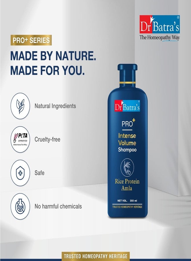 Dr Batra's Dr. Batra's Shampoo Pro+ Intense Volume Shampoo with Rice Protein & Amla – Strengthens Hair & Adds Natural Volume | For Fuller, Thicker & Healthier Hair | Gentle Daily Hair Cleanser | 350 ml - Image 5