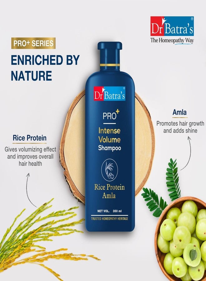 Dr Batra's Dr. Batra's Shampoo Pro+ Intense Volume Shampoo with Rice Protein & Amla – Strengthens Hair & Adds Natural Volume | For Fuller, Thicker & Healthier Hair | Gentle Daily Hair Cleanser | 350 ml - Image 3