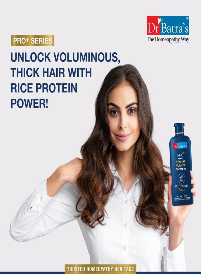 Dr Batra's Dr. Batra's Shampoo Pro+ Intense Volume Shampoo with Rice Protein & Amla – Strengthens Hair & Adds Natural Volume | For Fuller, Thicker & Healthier Hair | Gentle Daily Hair Cleanser | 350 ml - Image 4