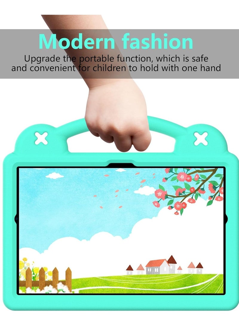Kids Case Compatible with Lenovo Tab M10 3rd Gen 10.1 inch (TB-328FU/TB-328XU) 2022, Heavy Duty EVA Foam Shockproof Cover Kids Proof Tablet Case with Stand (Mint Green) - Image 5