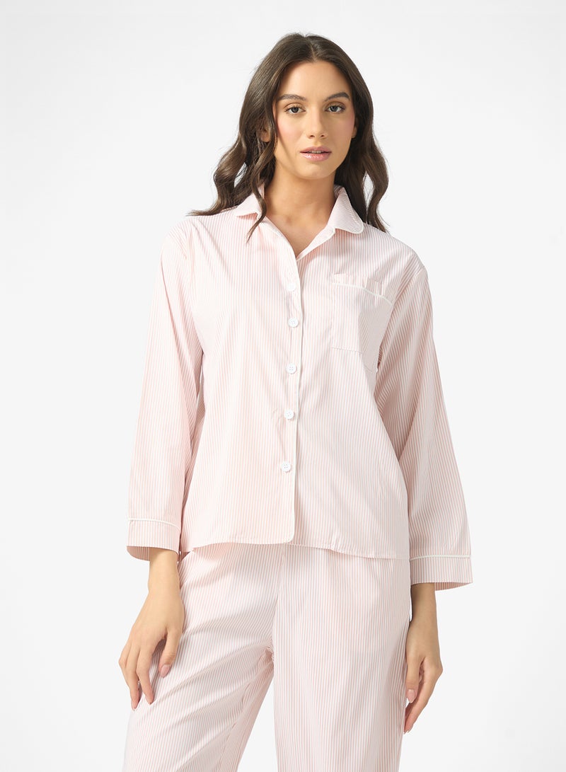 ELLA Stripped Pyjama Set - Image 3