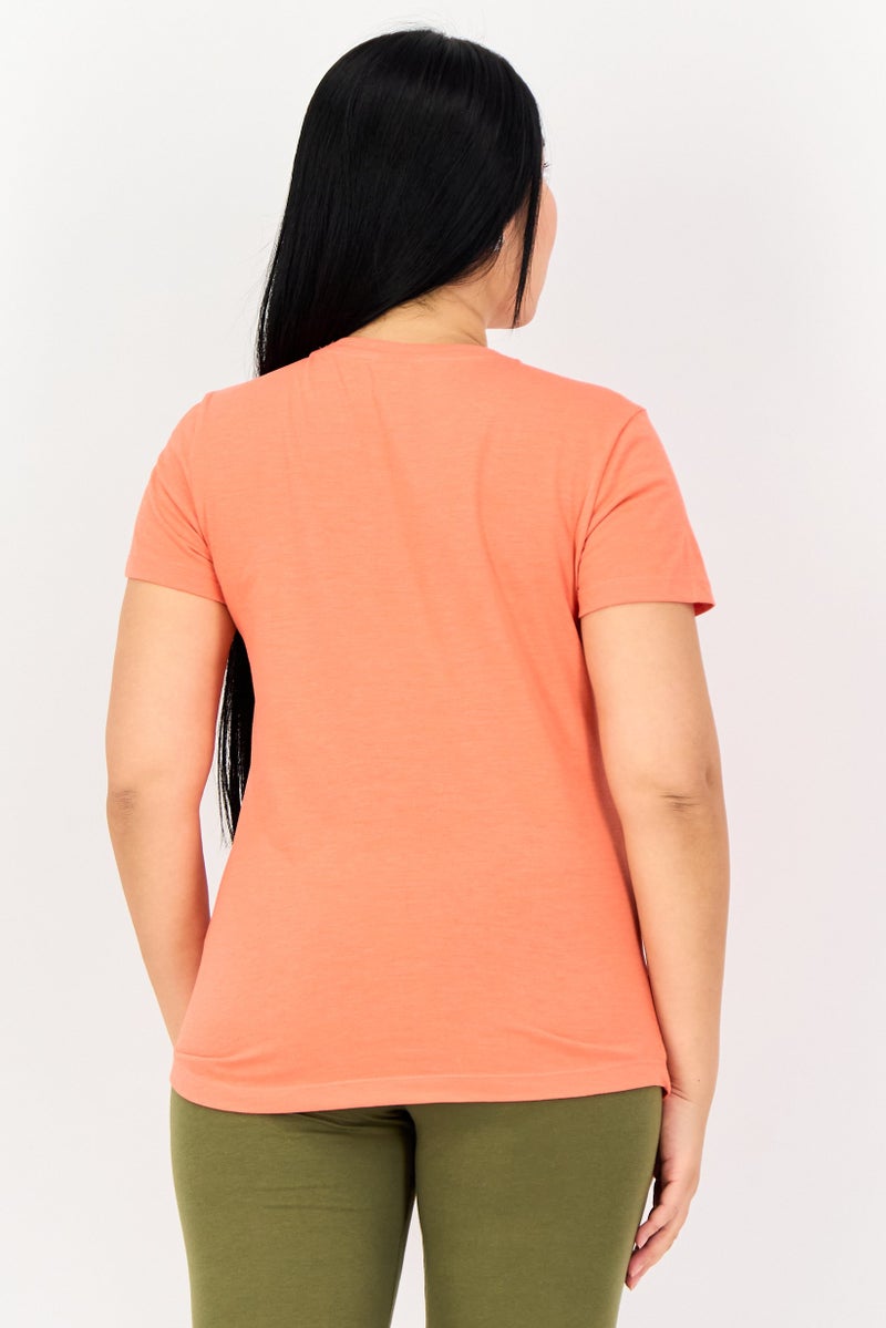 PUMA تي شيرت رياضي نسائي قصير الأكمام في الهواء الطلق، كورال - Image 3