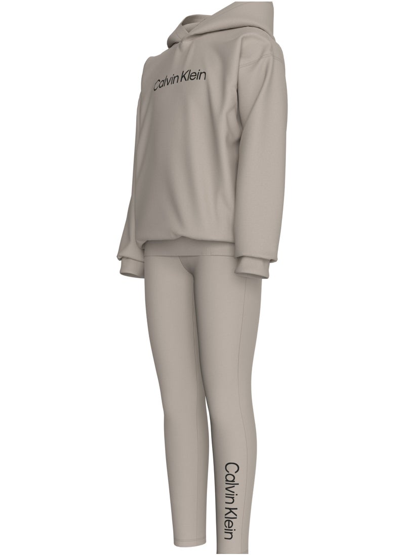 Calvin Klein Jeans Kids Logo Hoodie & Leggings Set  - Image 5