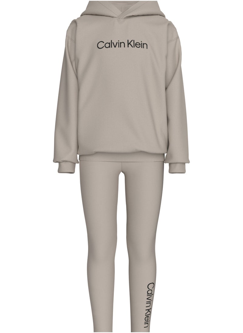 Calvin Klein Jeans Kids Logo Hoodie & Leggings Set  - Image 1