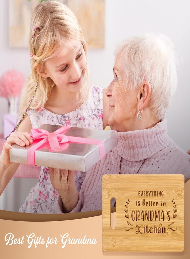 Pandasch Grandma Gifts, Birthday Gifts for Grandma from Grandkids, 11x8.5inch Engraved Bamboo Cutting Board for Christmas Birthday, Best Grandmother Present - Image 2