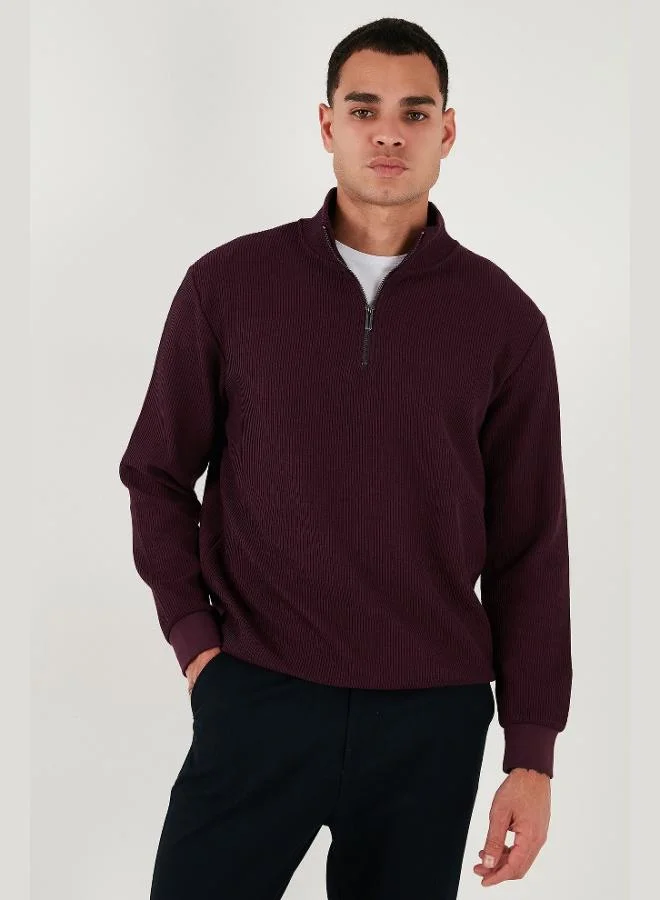 Buratti Buratti Cotton Regular Fit Half Zipper Stand Collar 2-Pack Sweat Men's SWEAT 5905716S2