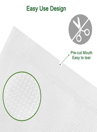 Vacuum Sealer Bags for Food, 100 Count 20x30cm, PreCut Bag, BPA Free Food Vac Bags for vac storage, Meal Prep or Sous Vide(Quart Size 8" x 12'') - view 4