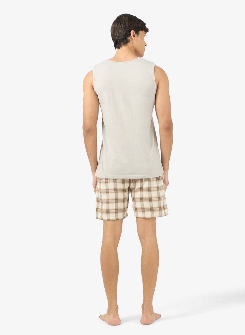 Seventy Five Nightwear Sleeveless T-Shirt & Shorts Set - Image 2