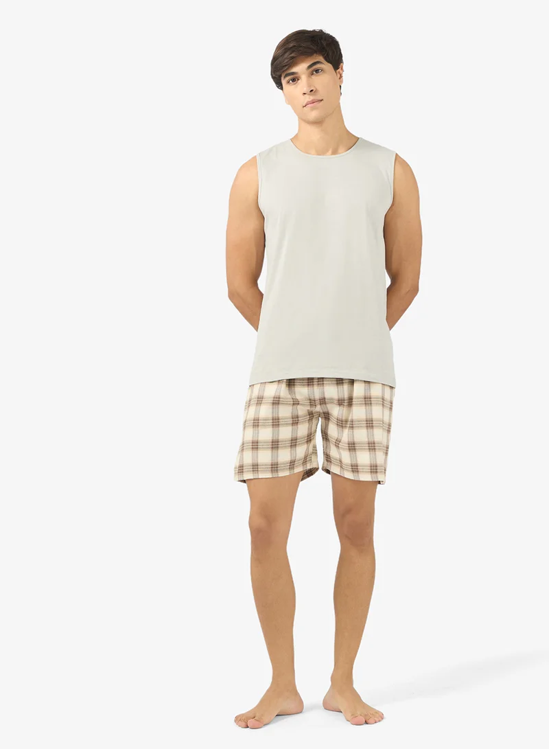 Nightwear Sleeveless T-Shirt & Shorts Set