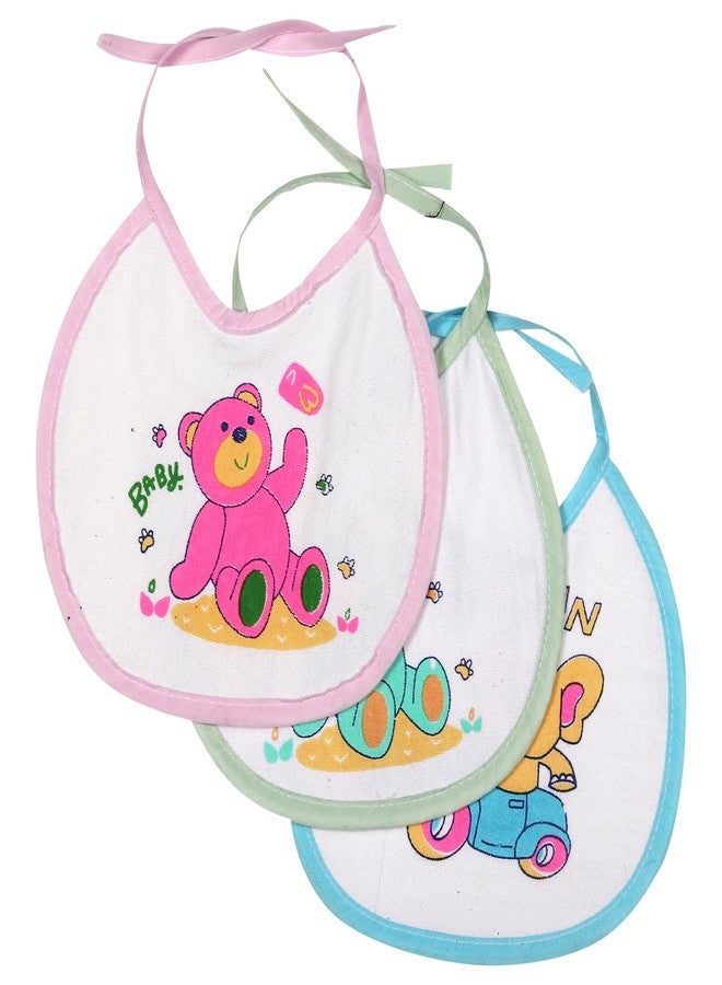 Modern Heados Baby Bibs Pack of 3| Bibs for new born baby (Multi) (MDBIBS-05) bibs for baby, baby bibs waterproof, baby bibs, bib for baby, baby bib - Image 1