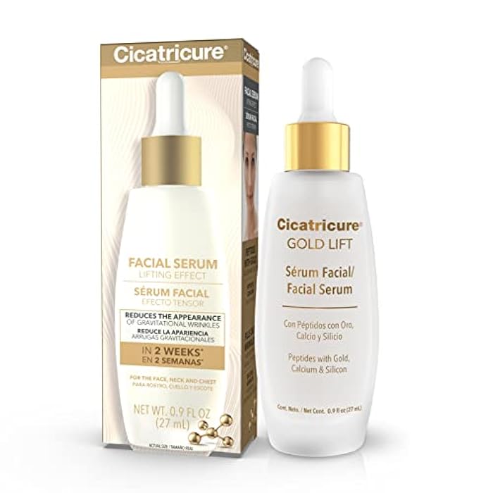 Cicatricure Gold Lift Facial Serum with Lifting Effect for Face, Neck & Chest, Anti Aging Skin Care, Hydrating, Firming & Tightening, Smoothes Facial Lines, 0.9 Oz - Image 1