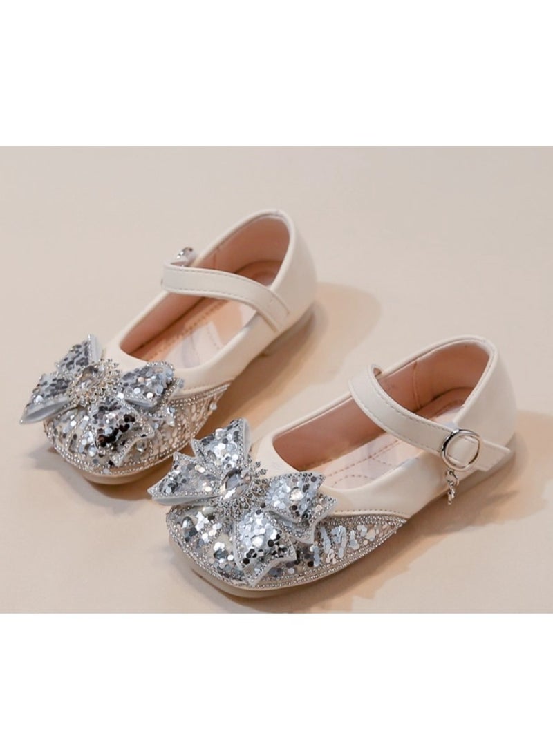 Children's Princess Shoes Shiny Crystal Shoes - Image 1
