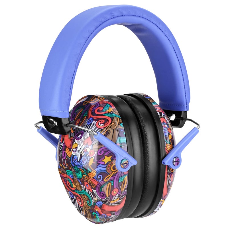 PROHEAR ROHEAR 032 Kids Ear Protection Safety Muffs, NRR 25dB Noise Blocking Earmuffs for Monster Trucks, Autism, Studying, Protective Ear Defenders for Toddler Children Teens - SYMBOL MUSIC - Image 1