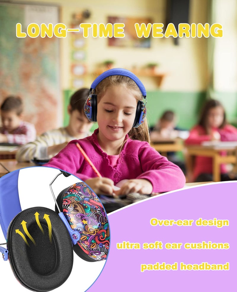 PROHEAR ROHEAR 032 Kids Ear Protection Safety Muffs, NRR 25dB Noise Blocking Earmuffs for Monster Trucks, Autism, Studying, Protective Ear Defenders for Toddler Children Teens - SYMBOL MUSIC - Image 3