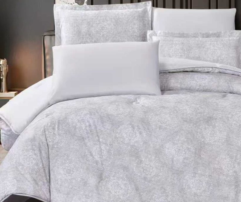Luxury microfiber double bed set — 6 pieces in perfect sizes: Bedspread 240x260cm, Fitted sheet 200x200cm, Pillowcases 50x75cm, Cushions 45x45cm - Image 2