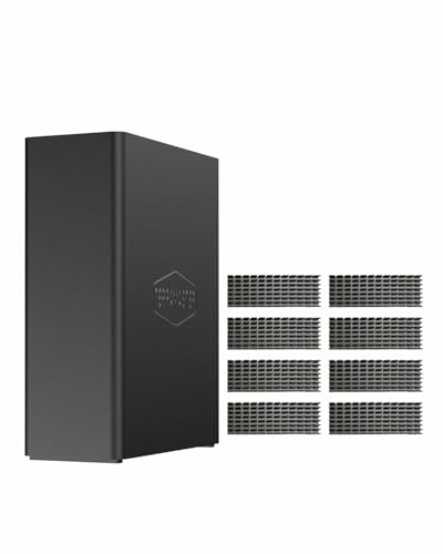 TERRAMASTER F8 SSD Plus NAS 8Bay All SSD NAS Storage Core i3 8Core 8Thread CPU 16GB DDR5 RAM 10GbE Port 8 Heat Sinks Included PalmSized Network Attached Storage Peak Performance Diskless - Image 1