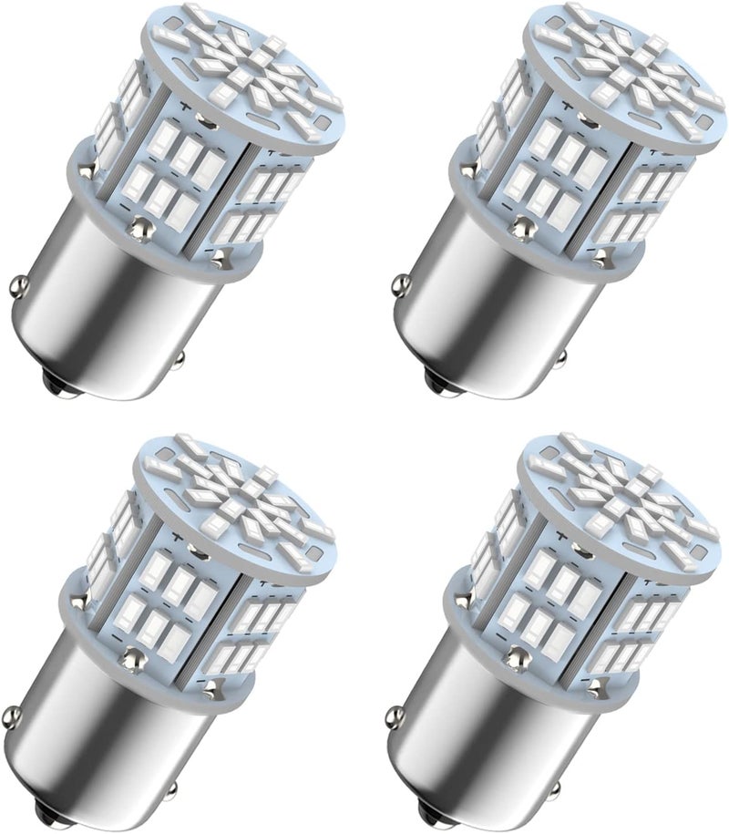 Melphan-Auto 1156 Red LED Bulbs - 54-SMD 3014 Chips for Vehicle Lighting (4 Pack) - Image 1