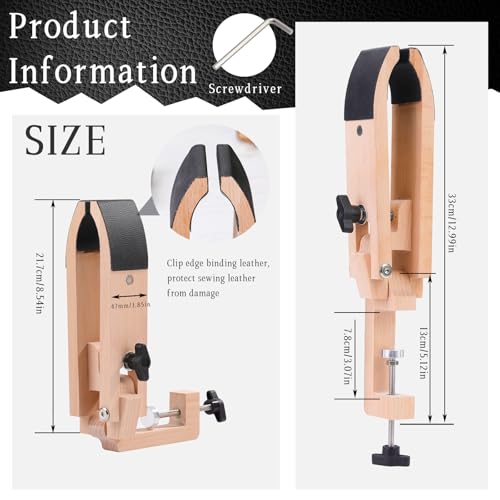 Kogyxe Stitch Pony, Leather Pony Clamp Table Desktop Stitching Pony Horse Clamp, Leather Sewing Pony for DIY Hand Leather Sewing and Leather Working Clamp - Image 2