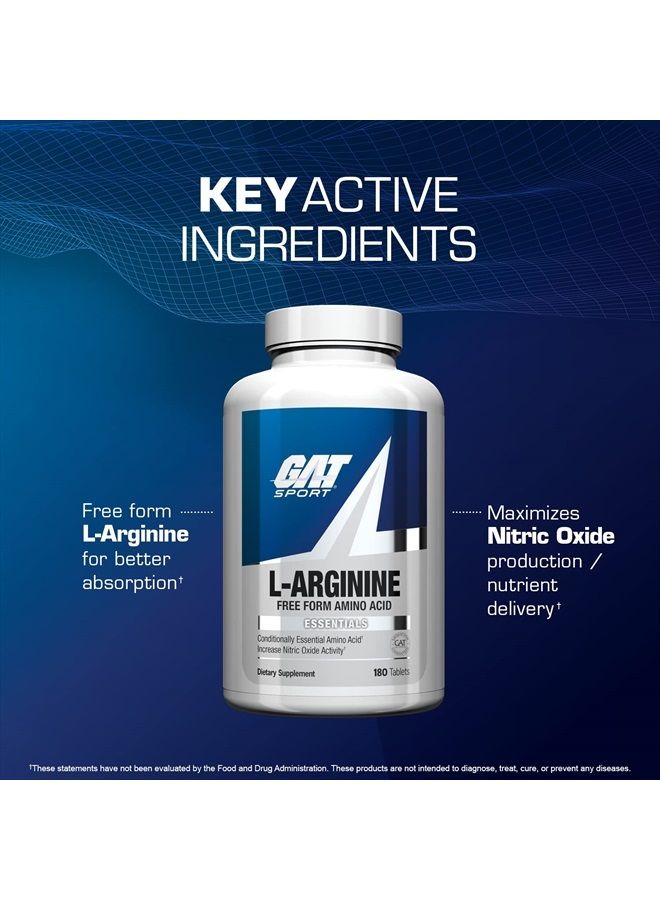 GAT SPORT L-Arginine Tablets, 180 Count - Image 4