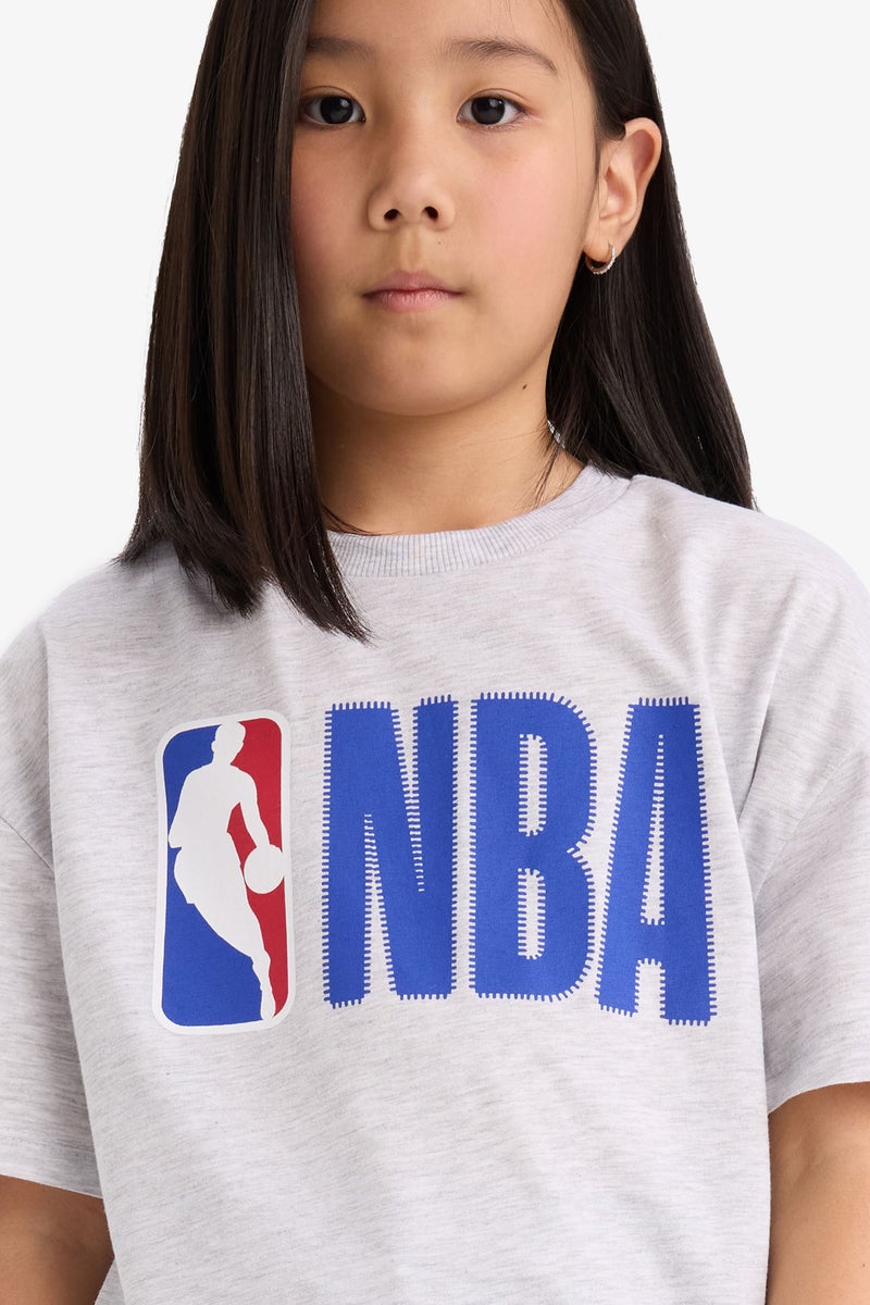 Girl Oversize Fit NBA Licensed Short Sleeve T Shirt