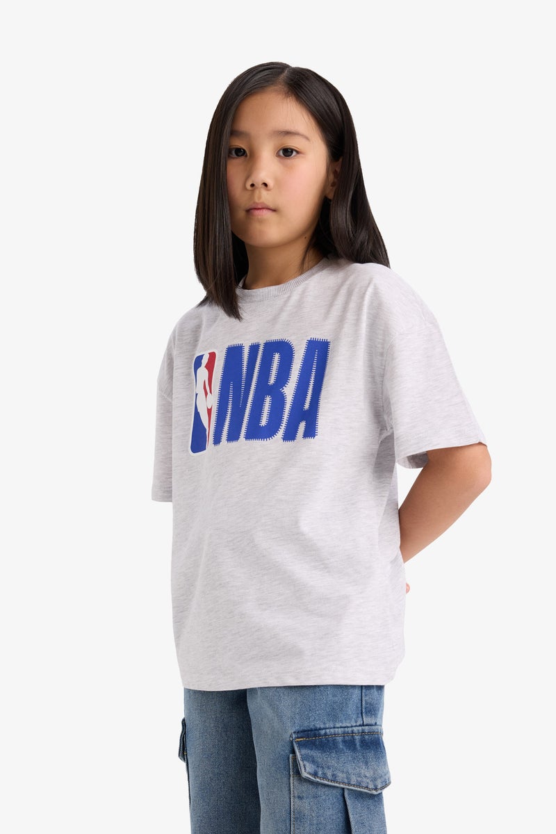 Girl Oversize Fit NBA Licensed Short Sleeve T Shirt
