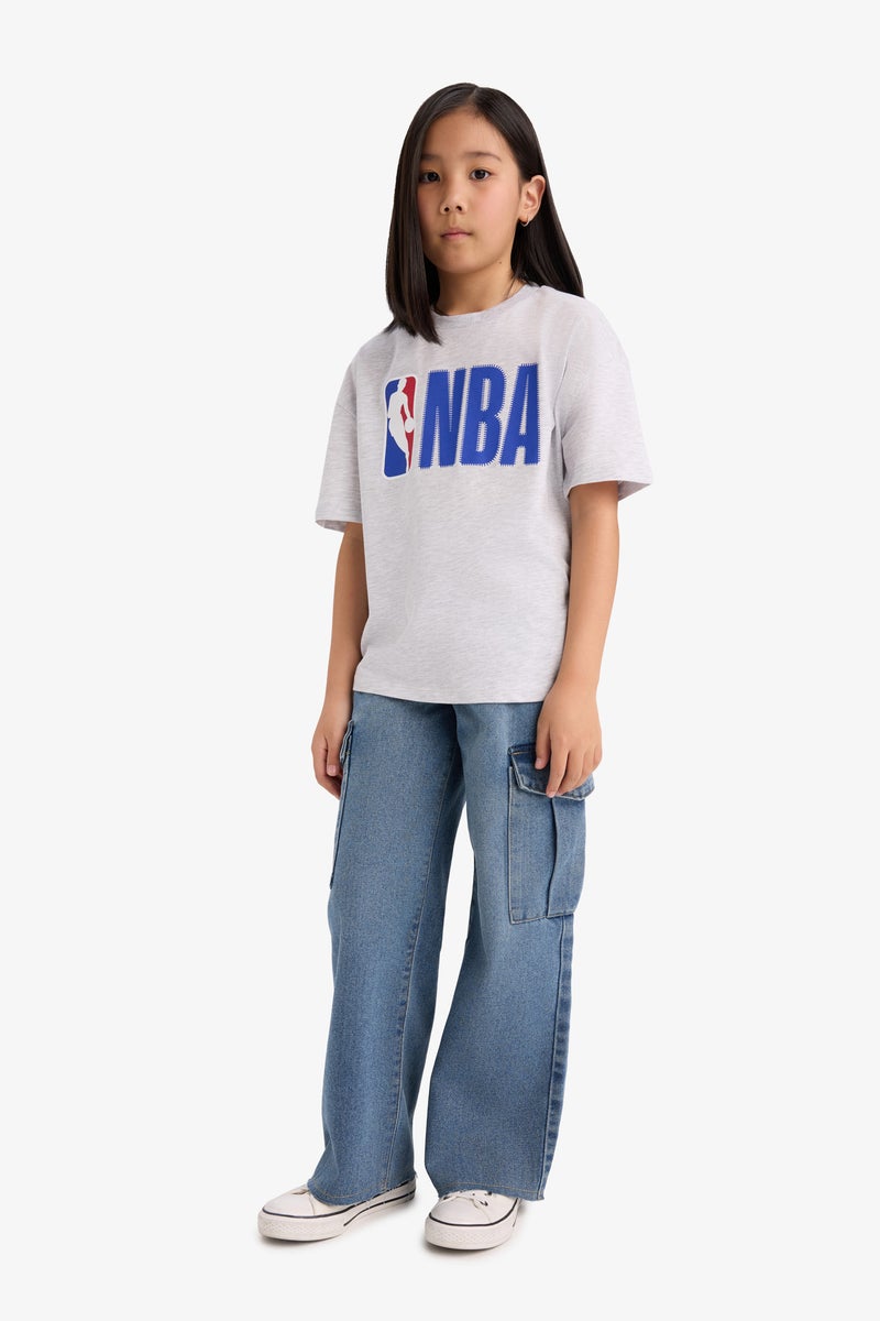 Girl Oversize Fit NBA Licensed Short Sleeve T Shirt