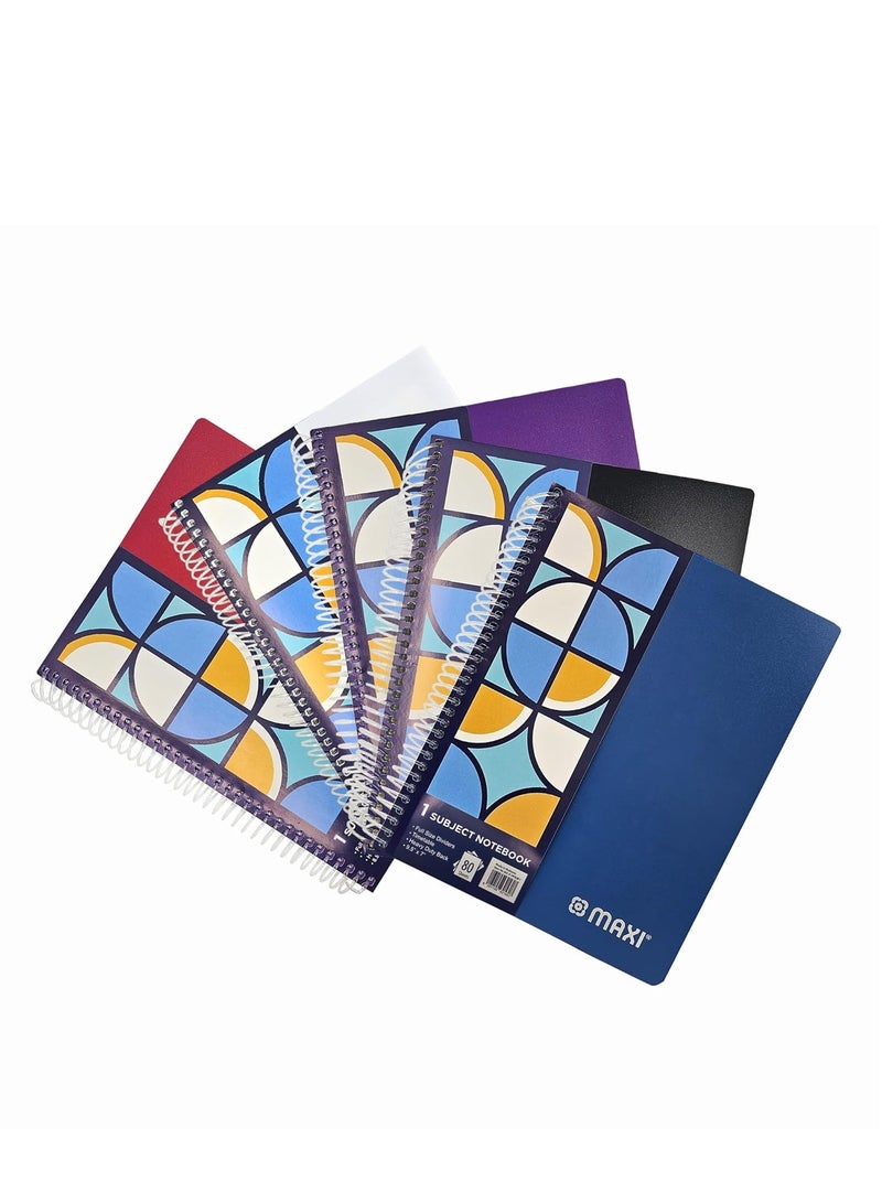 Maxi Spiral Polypropylene 1 Subject Notebook 11X8.5 Inch 80 Sheets - Image 1