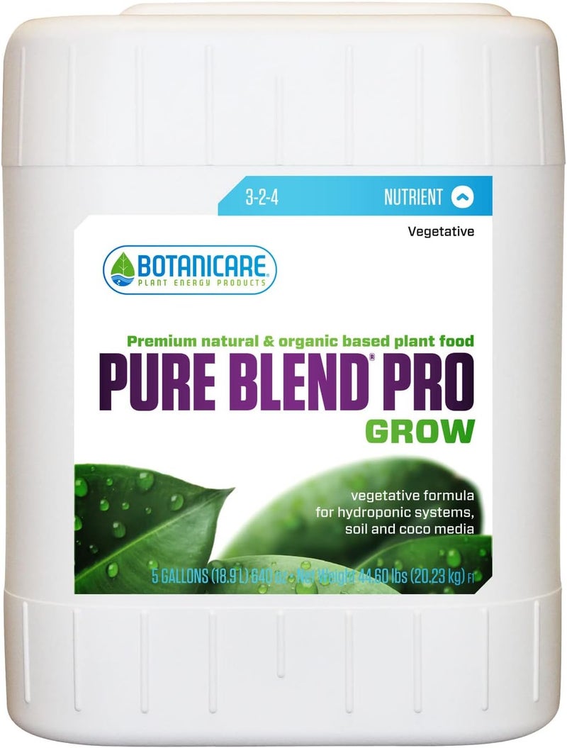 Botanicare Botanicare Pure Blend Pro Grow Nutrient 324 5 gal  - Image 1