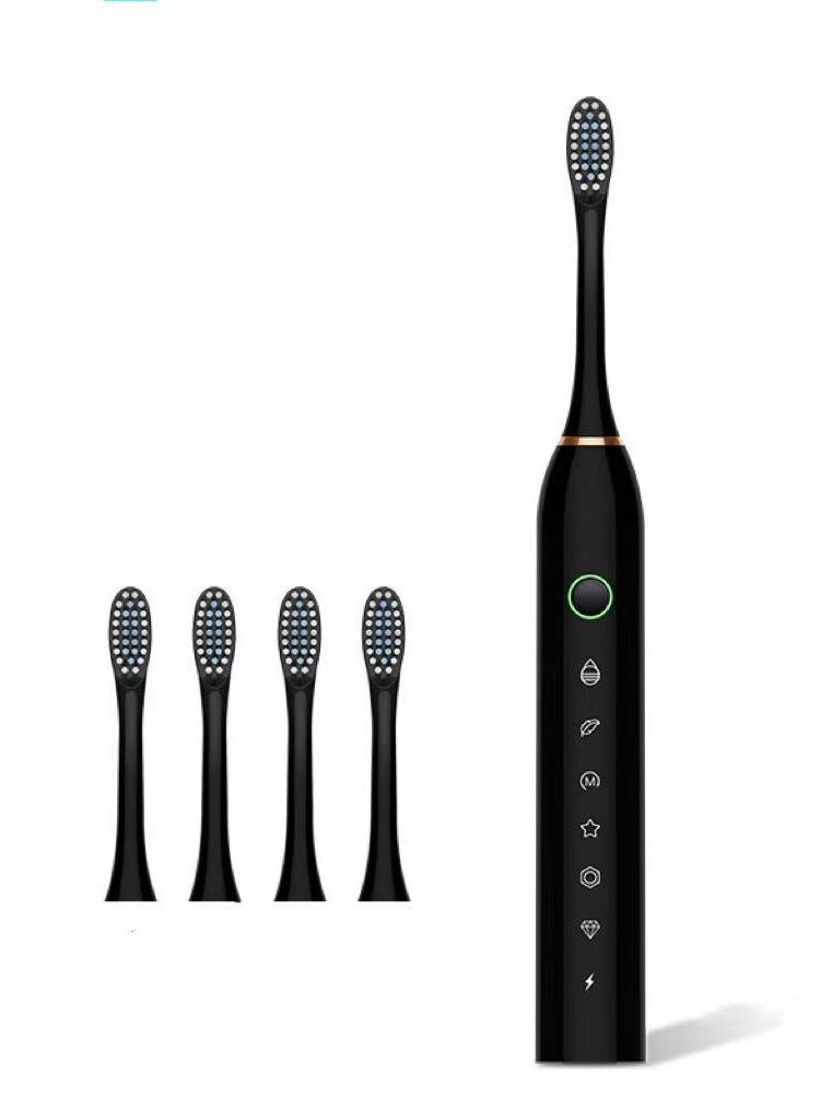 Goolsky 28000 VPM Electric Toothbrush - 6-Speed Intelligent Timed, Rechargeable USB Portable, 4/8 Replaceable Brush Heads, Special Soft Bristles for Gentle Cleaning, Designed for Adults Oral Care Needs  - Image 1