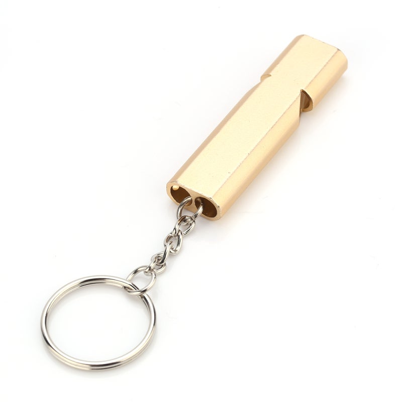 Emergency Whistle: 120DB Loud Clear Sound Double Hole Design - Polished Rust-Resistant Lightweight Keychain Whistle for Outdoor Camping Hiking Survival Personal Safety - Image 4