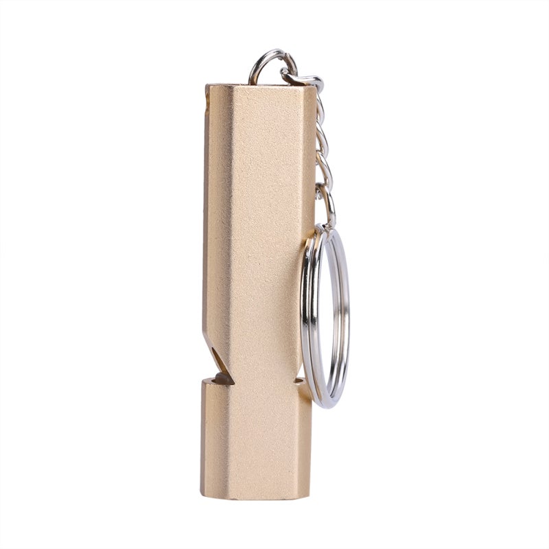 Emergency Whistle: 120DB Loud Clear Sound Double Hole Design - Polished Rust-Resistant Lightweight Keychain Whistle for Outdoor Camping Hiking Survival Personal Safety - Image 1