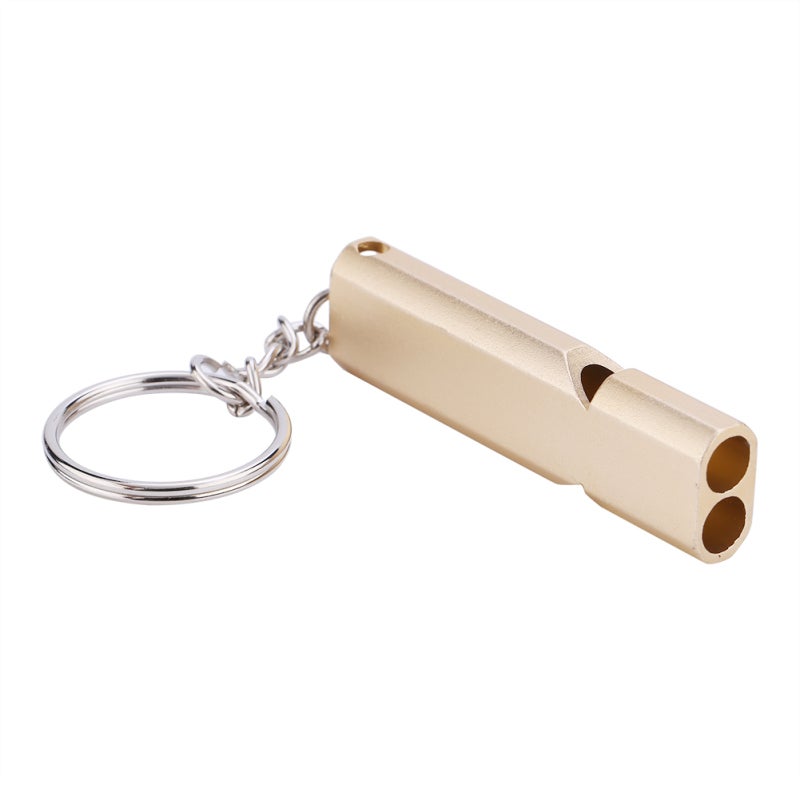 Emergency Whistle: 120DB Loud Clear Sound Double Hole Design - Polished Rust-Resistant Lightweight Keychain Whistle for Outdoor Camping Hiking Survival Personal Safety - Image 3