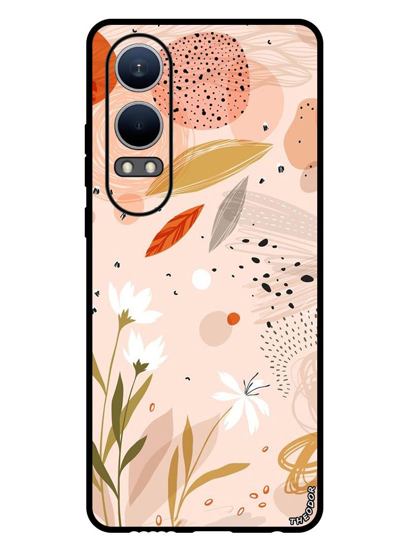 Theodor Protective Case Anti Scratch Shock Proof Bumper Cover For OnePlus Nord CE4 Lite Floral Art - Image 1