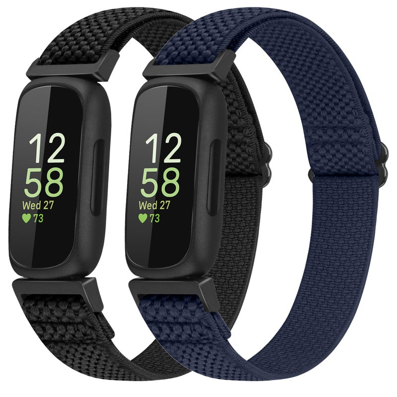 Elastic Watch Band Compatible with Fitbit Inspire 3/2/HR/Ace 2/3, Soft Nylon Sport Replacement Wristband for Women & Men - Image 2