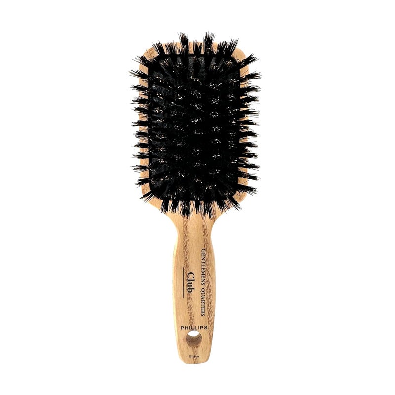 Phillips Brush Gentlemens Quarters Club Classic Style Boar Bristle Hair Brush for Men