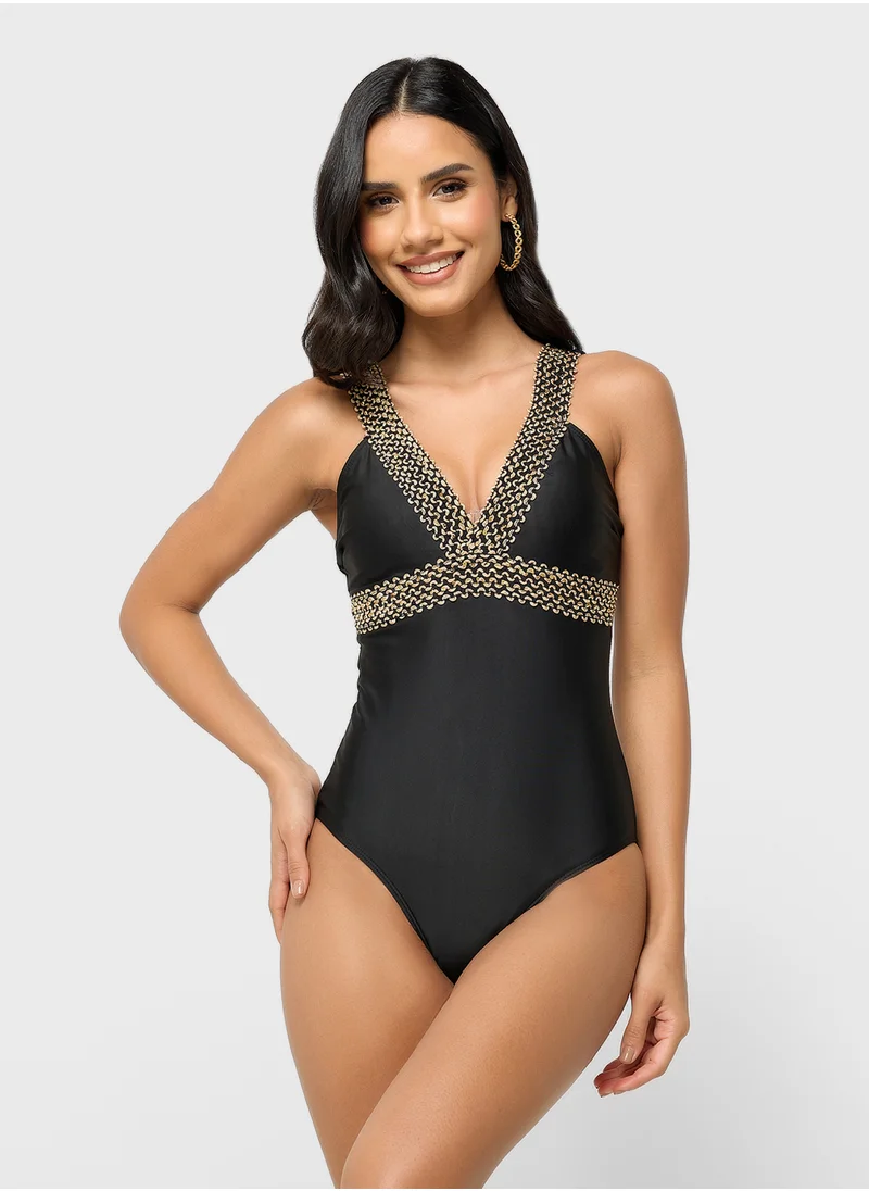 ELLA V-Neck Swimsuit