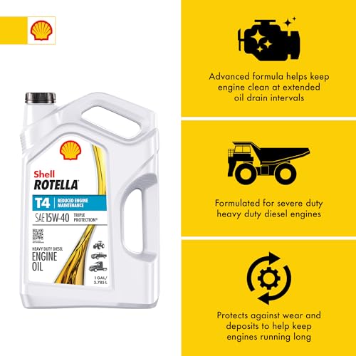Shell Rotella T4 Triple Protection 15W-40 Motor Oil, 1 Gallon (3 Pack) - Image 3