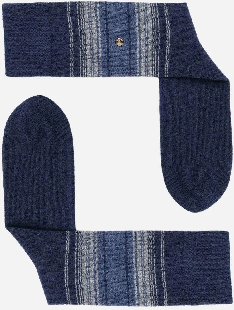Aytuğ Men's Sheep Wool (Lambswool) Single Navy Blue Socks - A-25095-L