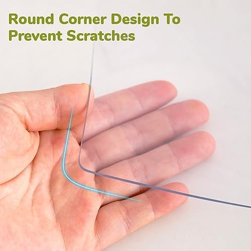 Eisdroma 14 x 24 Inch Clear Table Cover Protector, Clear Desk Mat, Table Protector, 1.5mm Plastic Table Cover, Vinyl Table Protector, Mats on Top of Desks - Image 4