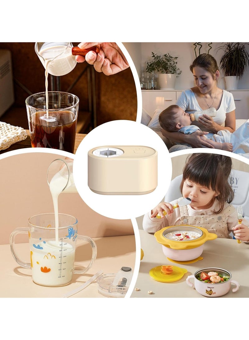 PEI  AN Baby Mixer Formula Dispenser ,Smart Baby Bottle Warmer: 24/7 Constant 40°C Ready-to-Drink Milk, 3-Min Fast Heat & Anti-Clump Mixing | USB-C Portable for Home/Travel (0-12M) - Image 4