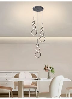 Best Power Modern LED Chandelier 3-Light 6001-3 with 3 Lighting Levels – 60W Pendant Light with Adjustable Height 130cm – Stylish LED Ceiling Light for Living Room, Dining Room, and Bedroom  - Image 1